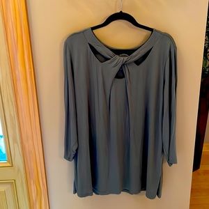 3/4 sleeve sage green tunic